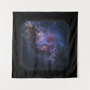 Square Spaceship Window Space View Tapestry