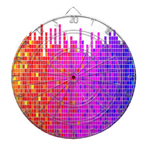 square spectrum abstract dartboard