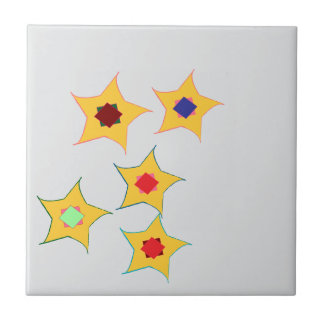 square  stars designed ceramic tiles