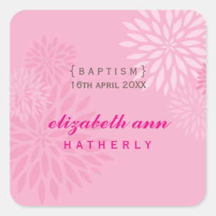 SQUARE STICKER :: modern dahlia 5