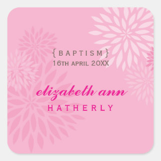 SQUARE STICKER :: modern dahlia 5