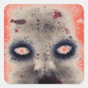 SQUARE Sticker. ZOMBIE BABY Sticker