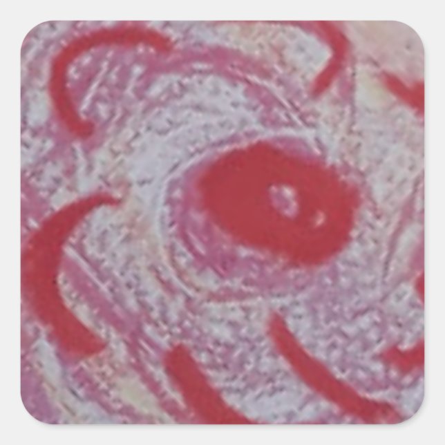 Square Stickers Rosa (Front)