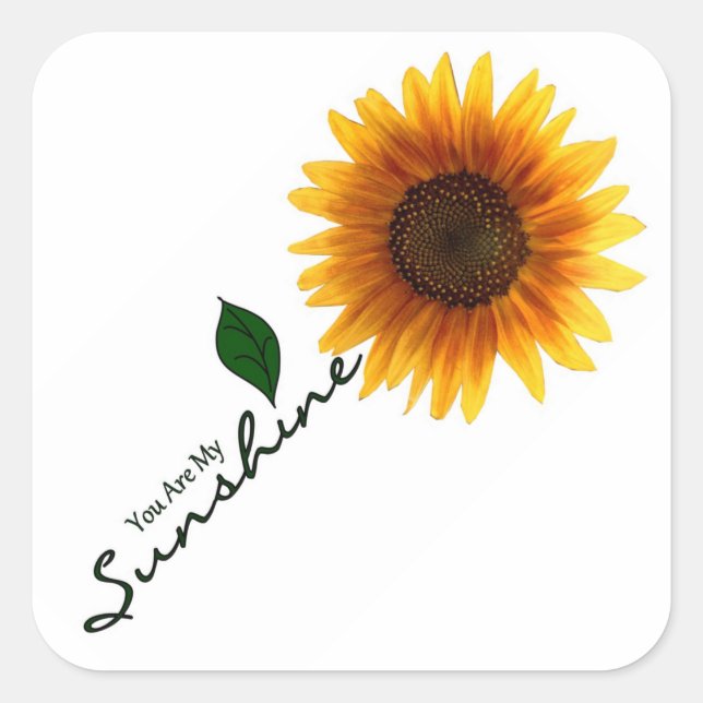 Square Stickers - You Are My Sunshine (Front)