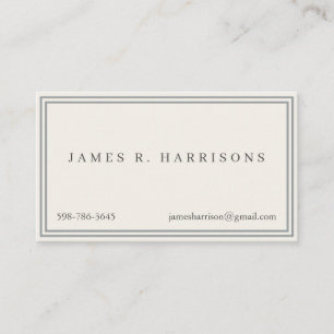 Square Stripes Dots Classic Retro Clean Grey Business Card