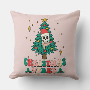 Square Throw Pillow Christmas Vibes