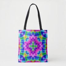 Square Tie Dye Tote bag