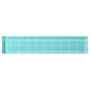 Square Tile Like Check Pattern Nameplate