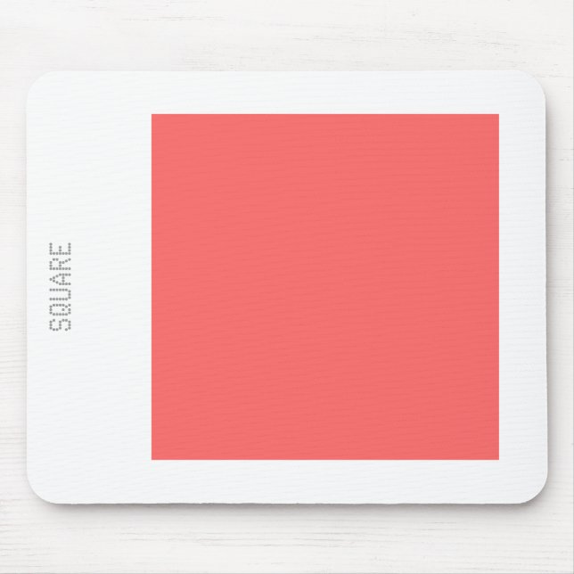 Square - Tropical Pink and White Mouse Pad (Front)