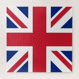 Square Union Jack Flag of England Scotland Ireland Jigsaw Puzzle