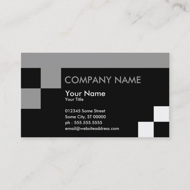 square vertices business card (Front)