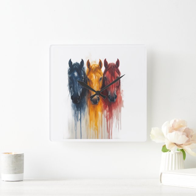 . SQUARE WALL CLOCK (Home)