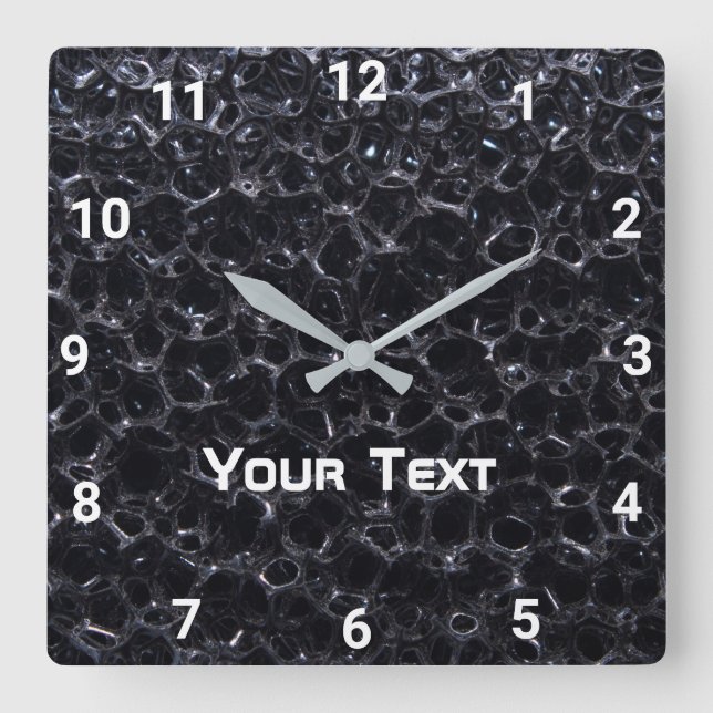 Square Wall Clock Black Board (Front)