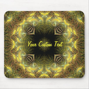 Square within Circle Fractal Mousepad