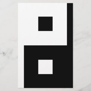 Square Yin Yang Stationery