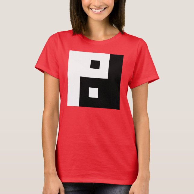 Square Yin Yang T-Shirt (Front)