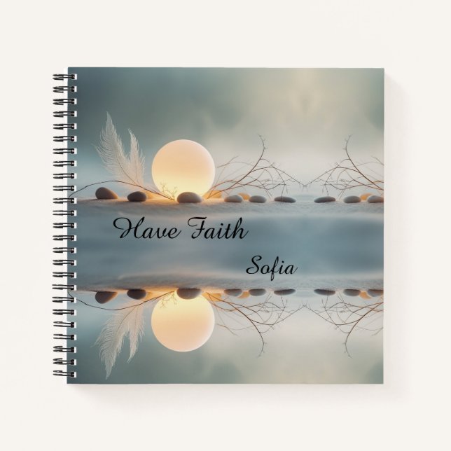 Square Zen Art Journal: Full Wrap Creative Notebook (Front)