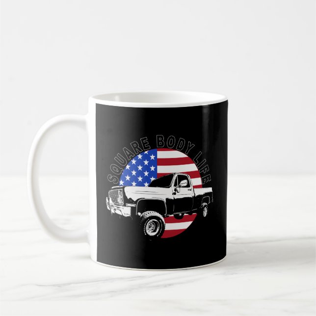 Squarebody Truck 4X4 Square Body Coffee Mug (Left)