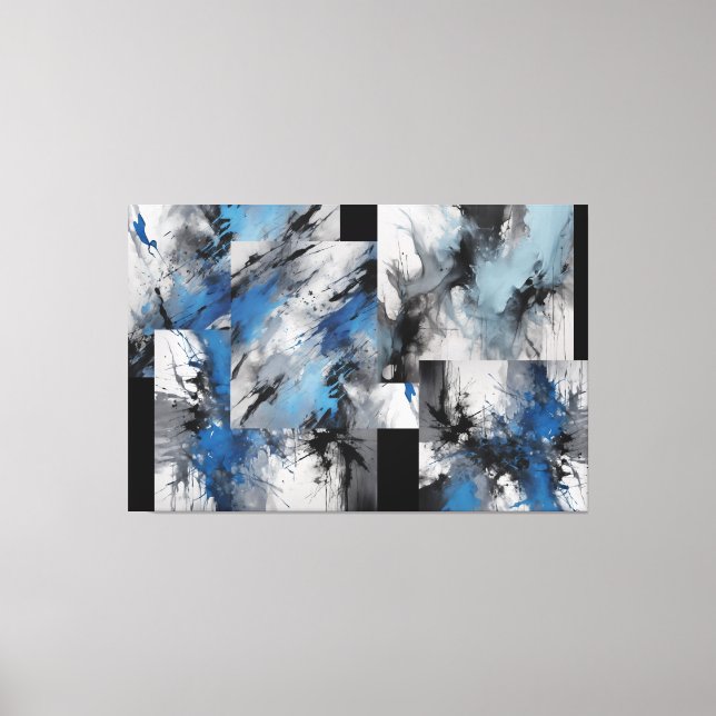 Squared Abstract Canvas Print (Front)