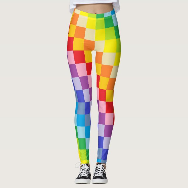 Squared Broader Spectrum Rainbow Leggings (Front)