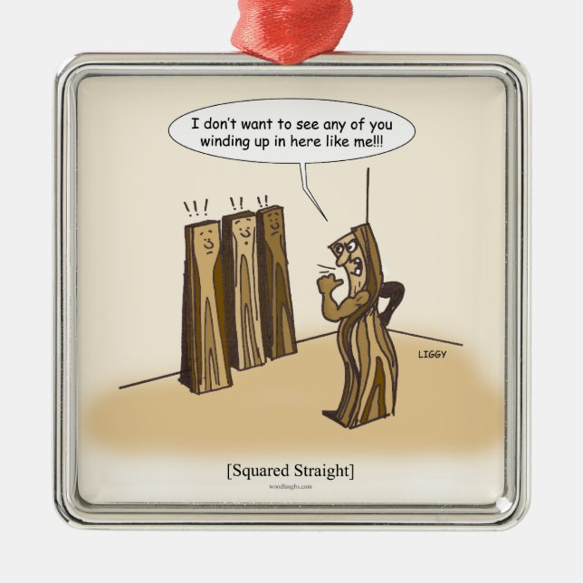 Squared Straight Ornament (square) (Front)