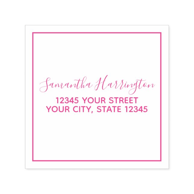 SquarePersonalized Address Self-inking Stamp (Design)