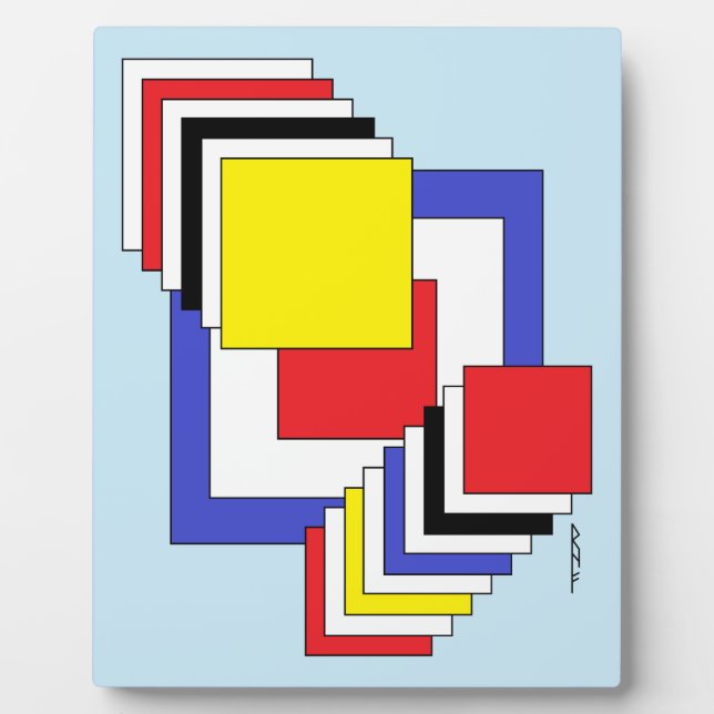 Squares Abstract Plaque (Front)