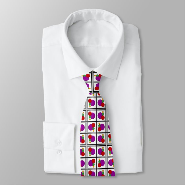 Squares and Circles Abstract Tie (Tied)