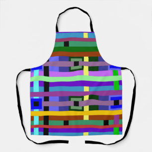 Squares and Lines Allover Apron
