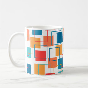 Squares and Outlines  Coffee Mug