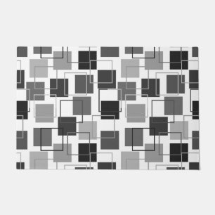 Squares and Outlines Doormat