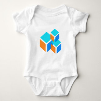 Squares Boxes Baby Bodysuit