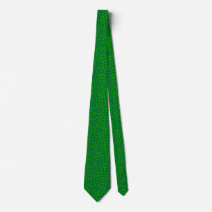 Squares - Forest Green on Grass Green Tie