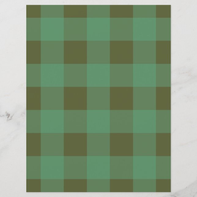 Squares Green Plaid SCV 15 (Front)