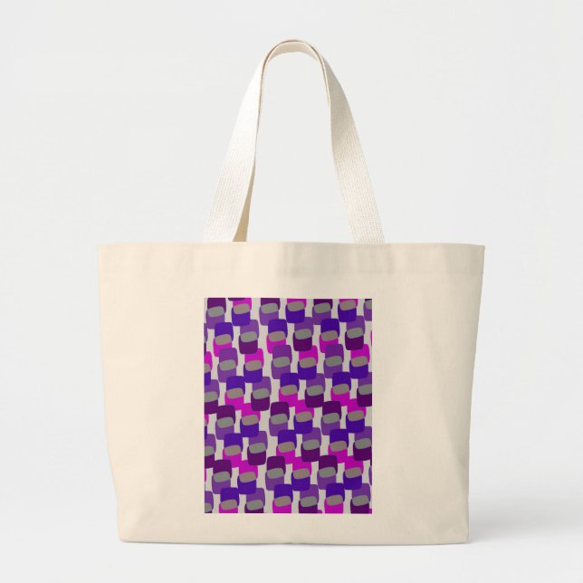Squares Large Tote Bag (Front)
