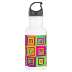 Squares Pattern 532 Ml Water Bottle