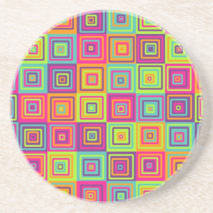 Squares Pattern Coaster