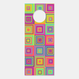 Squares Pattern Door Hanger