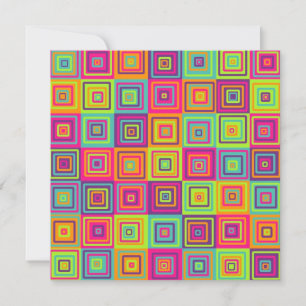 Squares Pattern Invitation