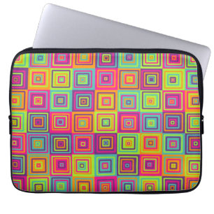 Squares Pattern Laptop Sleeve