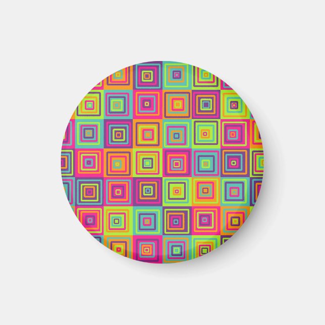 Squares Pattern Magnet (Front)
