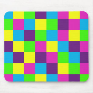 Squares pattern mouse pad