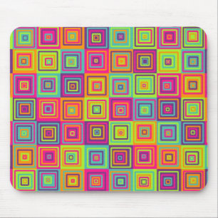 Squares Pattern Mouse Pad