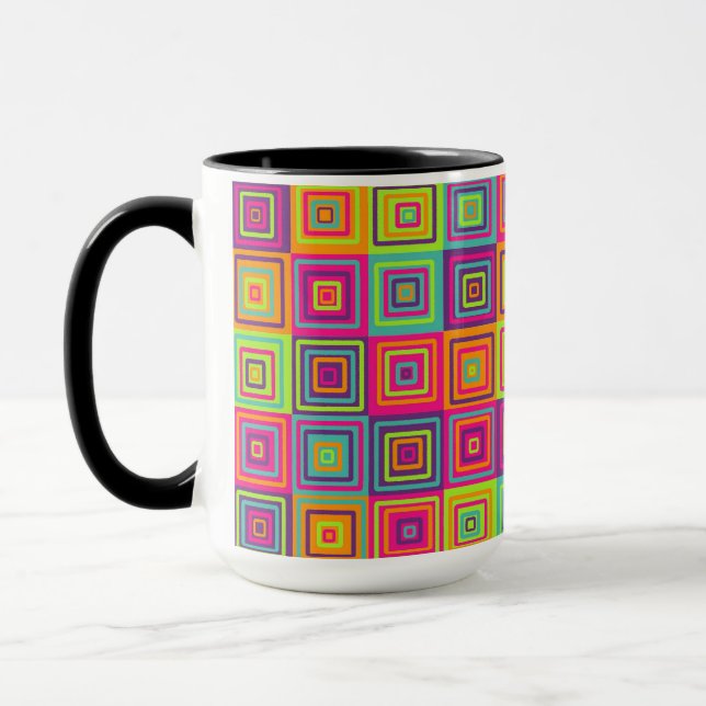Squares Pattern Mug (Left)