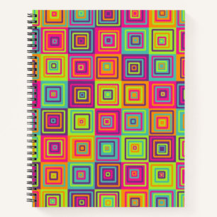 Squares Pattern Notebook