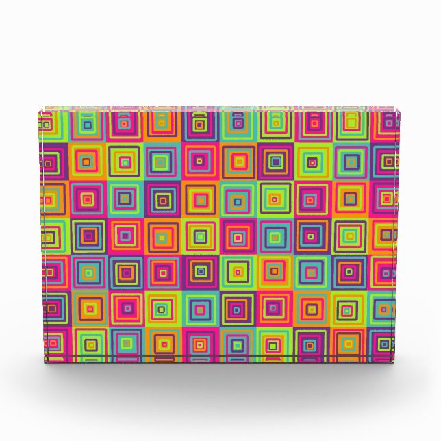 Squares Pattern Photo Block (Front)