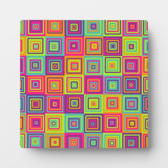 Squares Pattern Plaque (Front)