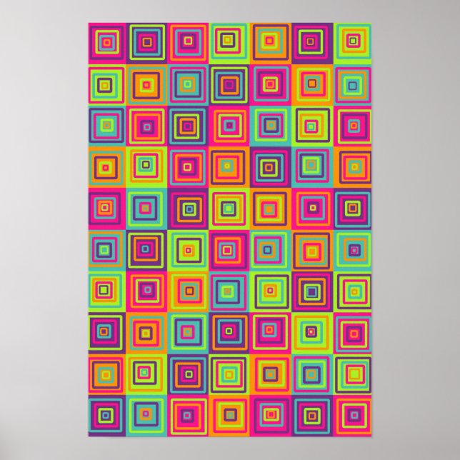 Squares Pattern Poster (Front)