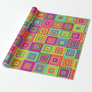 Squares Pattern Wrapping Paper