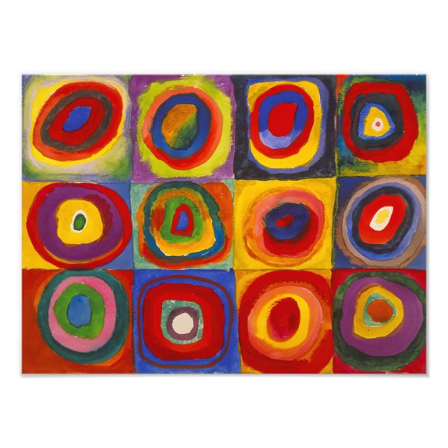 Squares with Concentric Circles | Kandinsky | Photo Print (Front)